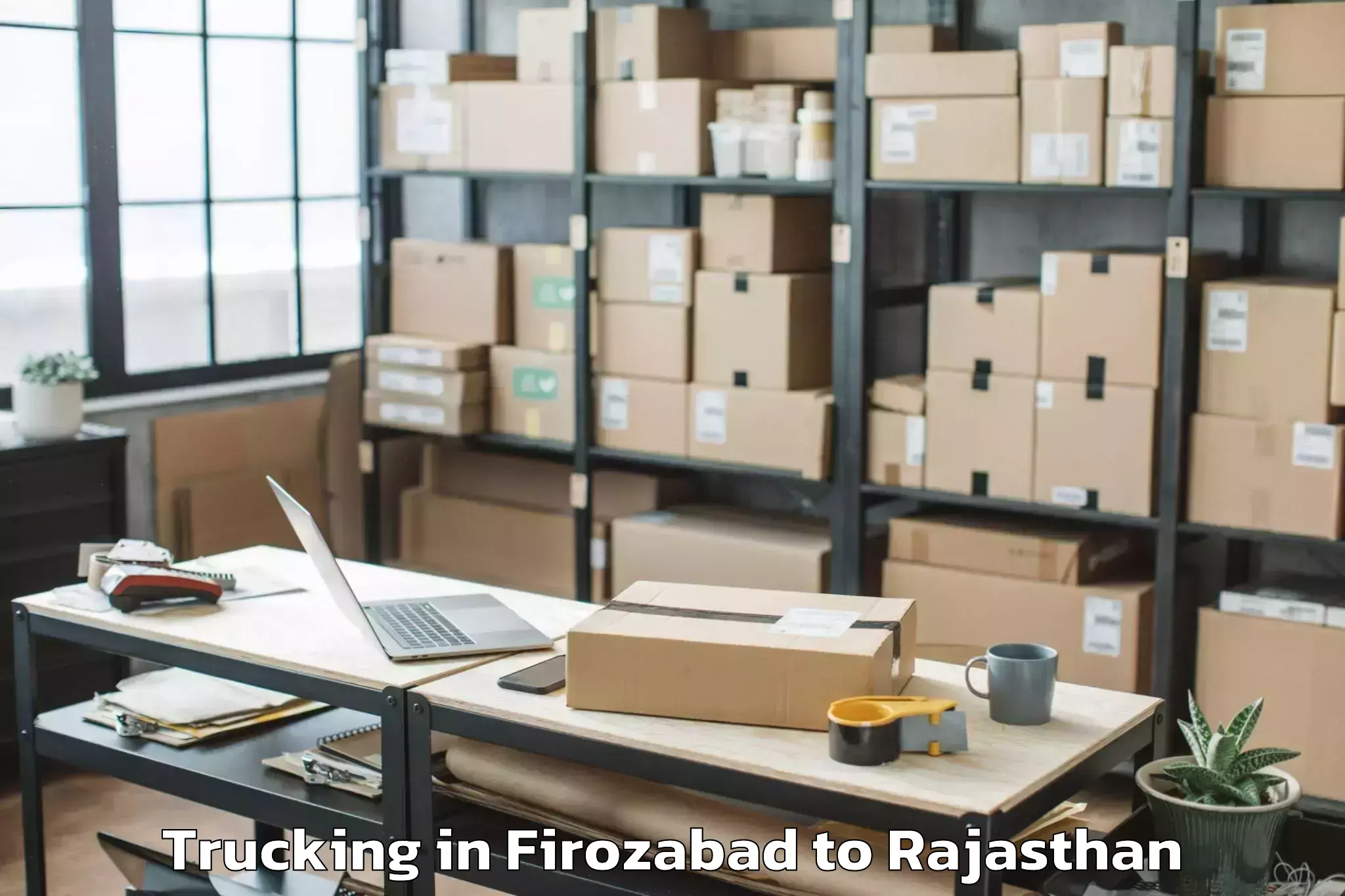 Easy Firozabad to Kushalgarh Trucking Booking